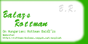 balazs rottman business card